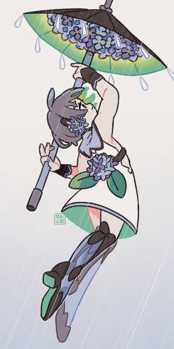 「1girl holding umbrella」 illustration images(Latest)