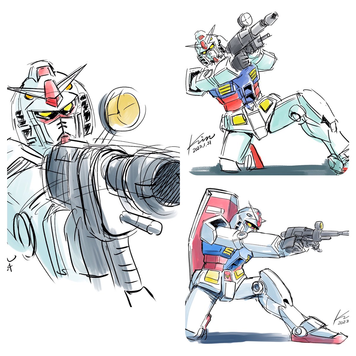 #作画カロリーの低い作品を上げようぜ
ザザザって描いたやつ 