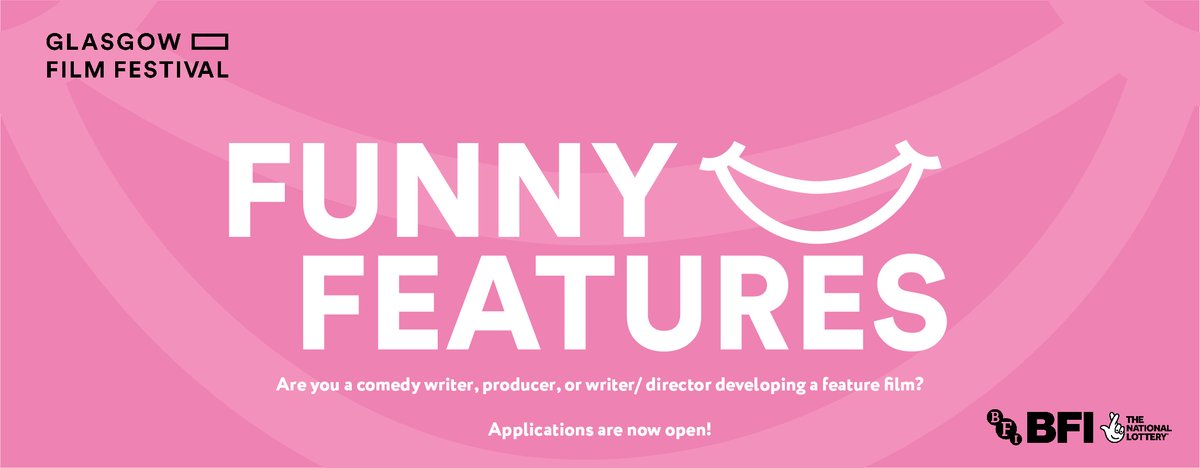 Applications for Funny Features are now open! If you're working on your 1st or 2nd comedy feature this one's for you! More info - bit.ly/Funny_Features Funny Features is a @BFI Creative Challenge Fund development programme, made possible by #NationalLottery funding