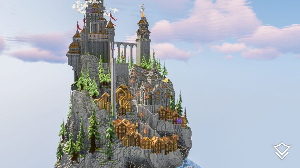 VarunaLLC's tweet photo. Within a 150x150 space constraint, our team utilized vertical space, crowning a towering boulder with the majestic Ernmore Castle! 🏰 🪨  

The castle is connected to a medieval observatory and a network of aqueducts! 

Check it out, today: https://t.co/xQY1Iw5h0x https://t.co/w84ExXIy2S
