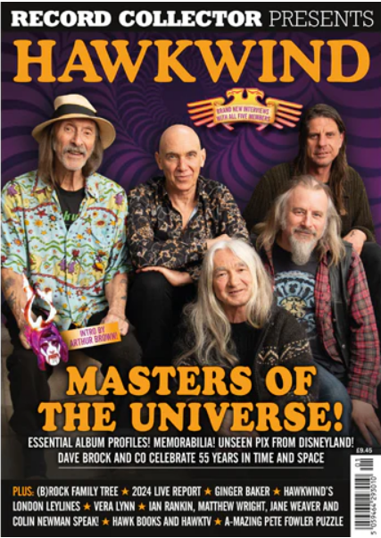First sighting of the cover of the upcoming Record Collector Hawkwind special, available in a few weeks. I did a couple of pieces for this, and <a href="/Abrahams_Ian/">Ian Abrahams</a> has done a few, but very interested to read what else is in here!
