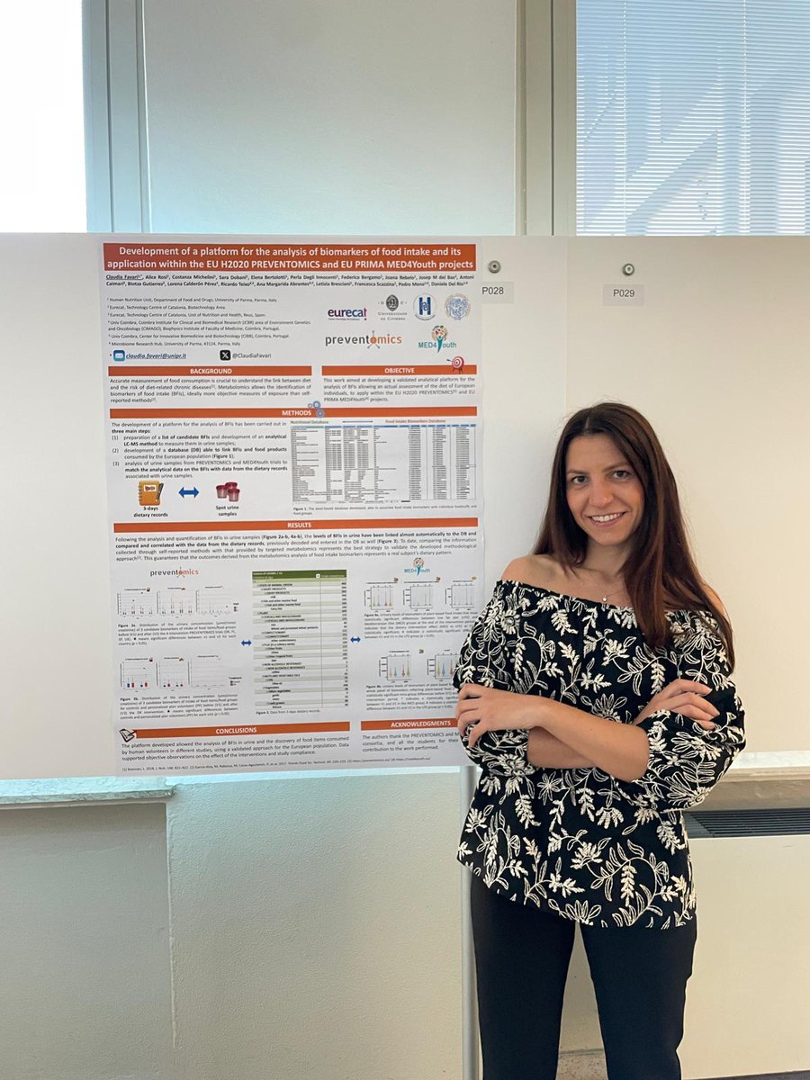 Human Nutrition Unit - University of Parma (@hnunipr) on Twitter photo Our <a href="/ClaudiaFavari/">Claudia Favari</a> presented a poster at <a href="/SINU_Italia/">SINU (Italian Society of Human Nutrition)</a> National Congress describing the development of a platform for the analysis of biomarkers of food intake and its application within the <a href="/Preventomics_EU/">PREVENTOMICS</a> and <a href="/Med4Youth/">MED4Youth</a> projects. Our <a href="/ClaudiaFavari/">Claudia Favari</a> presented a poster at <a href="/SINU_Italia/">SINU (Italian Society of Human Nutrition)</a> National Congress describing the development of a platform for the analysis of biomarkers of food intake and its application within the <a href="/Preventomics_EU/">PREVENTOMICS</a> and <a href="/Med4Youth/">MED4Youth</a> projects.