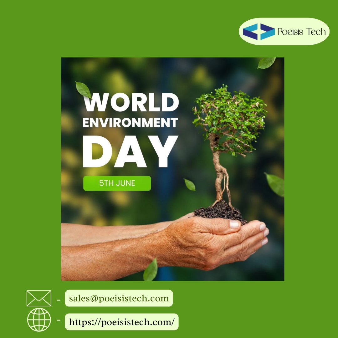 PoeisisTech's tweet image. "Celebrate World Environment Day by taking action to protect our planet. Small steps today lead to a sustainable future."
🌐- poeisistech.com
#EarthDay #GoGreen #SaveThePlanet #poeisistech #EcoFriendly #ClimateAction