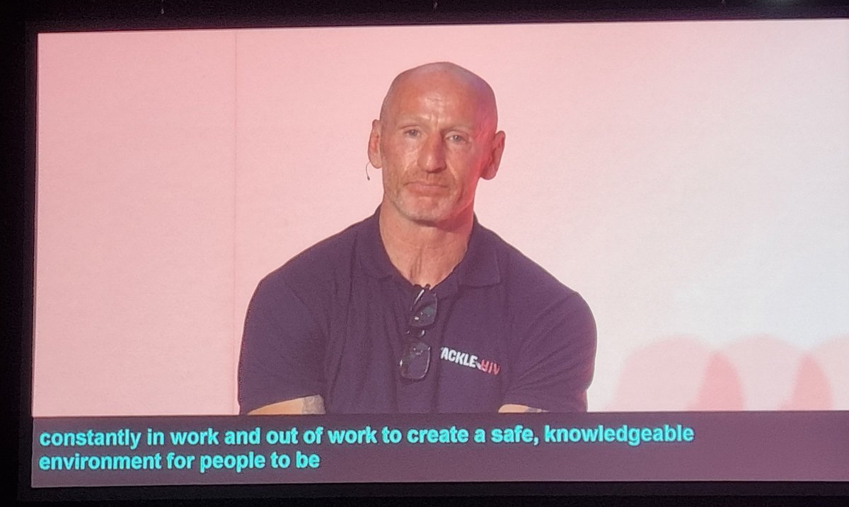 Inspirational courage. To take a lived experience of intense discomfort due to stigma.....and choose to really live within that, to promote knowledge, reducing fear and improving the experience of so many others. Thank you <a href="/gareththomas14/">Gareth Thomas</a>  Thomas. #RCNCongress24