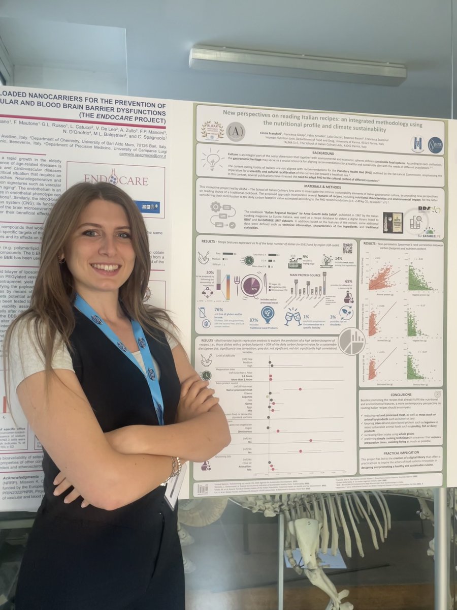 Human Nutrition Unit - University of Parma (@hnunipr) on Twitter photo Our post-doc research fellow @ci_franchini presented a project in collaboration with <a href="/Alma_School/">Alma Scuola Cucina</a> entitled "New perspectives on reading Italian recipes: an integrated methodology using the nutritional profile and climate sustainability" at <a href="/SINU_Italia/">SINU (Italian Society of Human Nutrition)</a> National Congress. Our post-doc research fellow @ci_franchini presented a project in collaboration with <a href="/Alma_School/">Alma Scuola Cucina</a> entitled "New perspectives on reading Italian recipes: an integrated methodology using the nutritional profile and climate sustainability" at <a href="/SINU_Italia/">SINU (Italian Society of Human Nutrition)</a> National Congress.