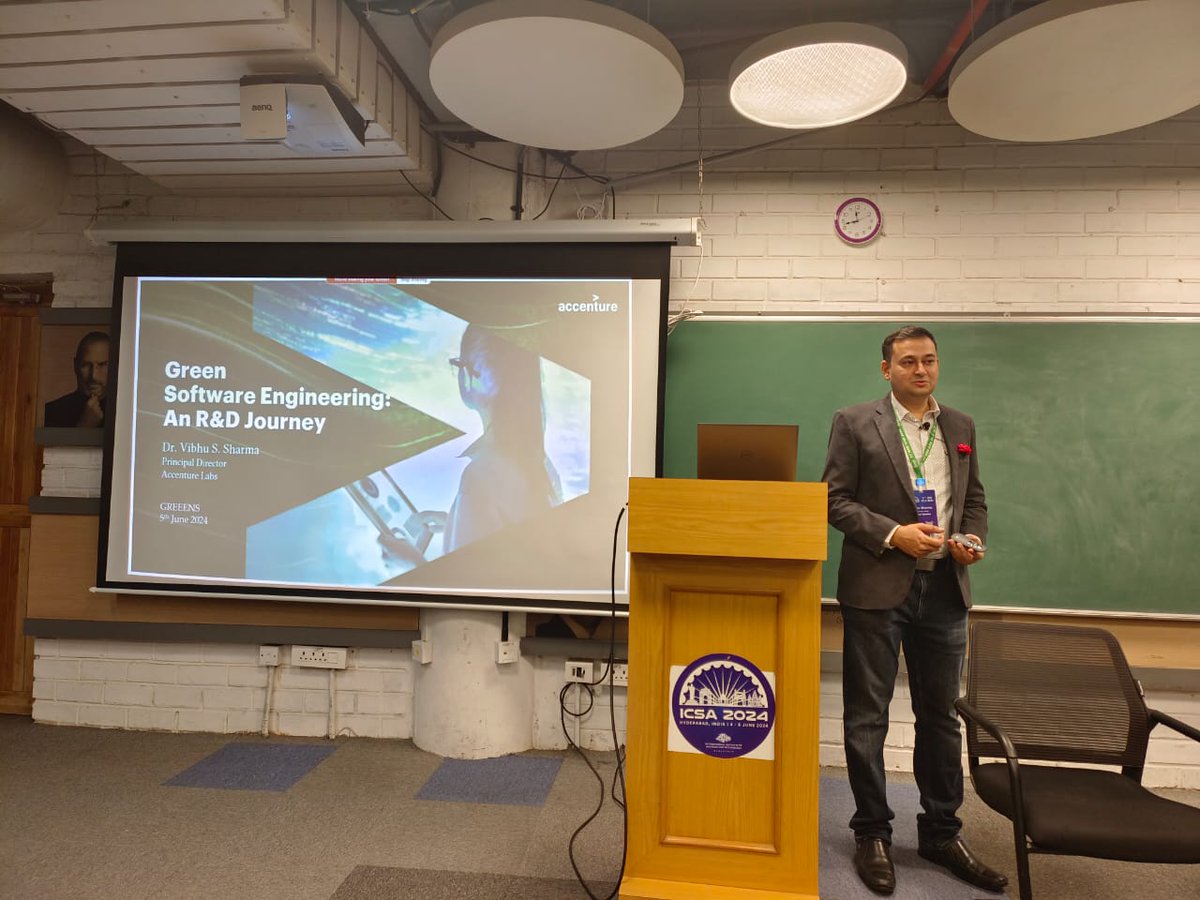 Vibhu Sharma - Keynote on Green Software Engineering: An R&amp;D Journey @ GREENS 2024 #ICSA2024 #WeAreICSA