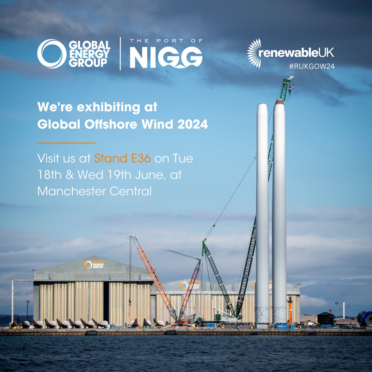 We're looking forward to exhibiting at RenewableUK’s Global Offshore Wind 2024 in Manchester on the 18th &amp; 19th of June - you’ll find us on stand E36.

Interested in finding out more about the event? Click here: lnkd.in/eNUDDn7N

Image Credit: <a href="/HIEScotland/">HIE</a> 

#OffshoreWind