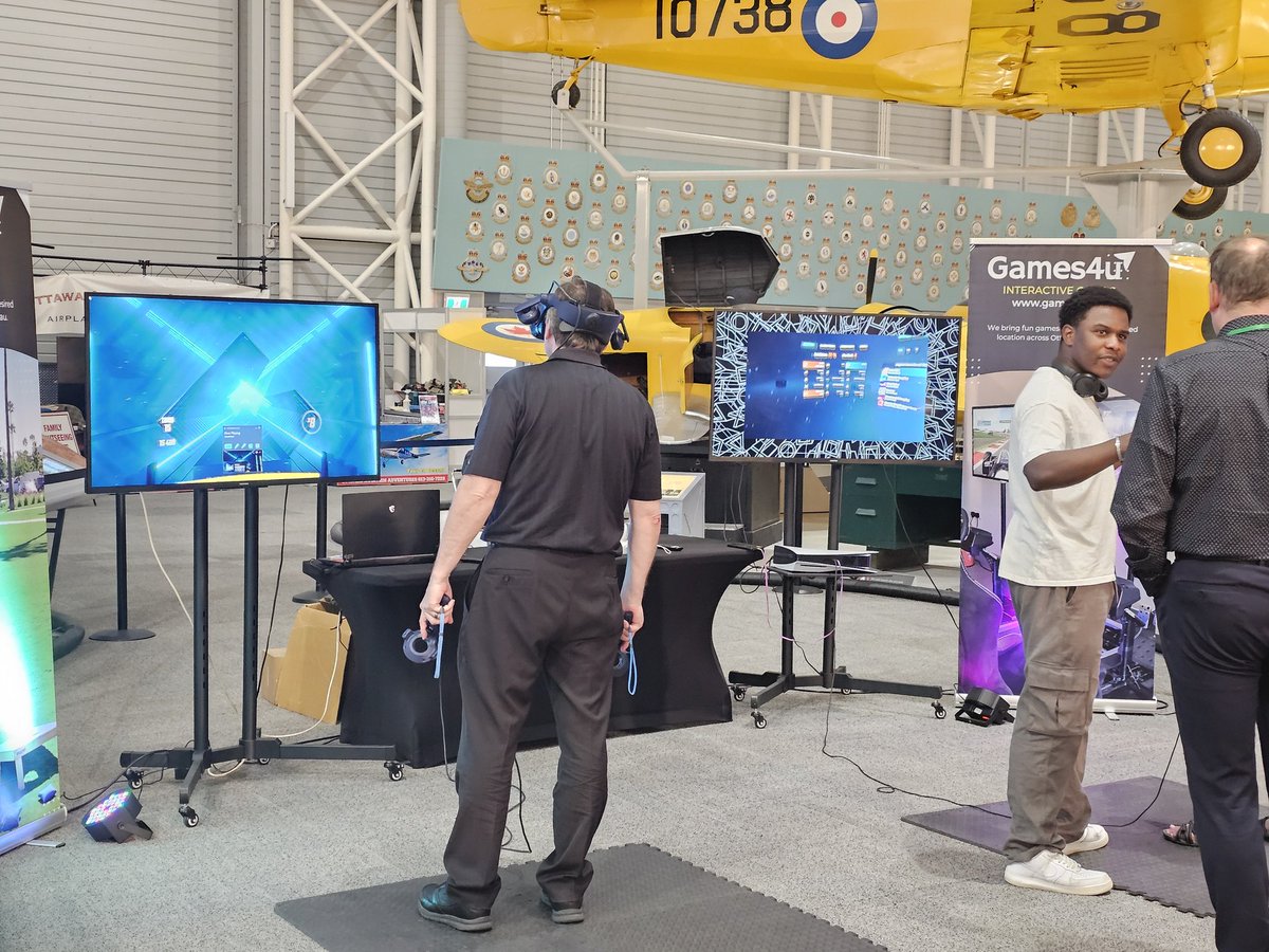 Last night at the Aviation Museum. Let <a href="/Games4U/">Games4U</a> add a splash of fun! Rent fun games in #Ottawa. #games #ON #Ontario #exhibition #EVENT #corporate #summer #summerevent #rental #FunTimes #Ottawa #kanatanorth #corporate #corporateparties #corporateevent #teambuilding