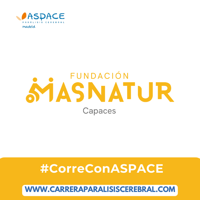 Si apoyas nuestra #CarreraPopular por la #ParálisisCerebral, también estarás apoyando a <a href="/Masnatur/">Fundación Masnatur</a>. El 7 de junio #CorreConASPACE en el Parque de La Marina de San Sebastián de Los Reyes #ASPACESeMueve

Inscripciones ➡ cutt.ly/TeqcuGEg
