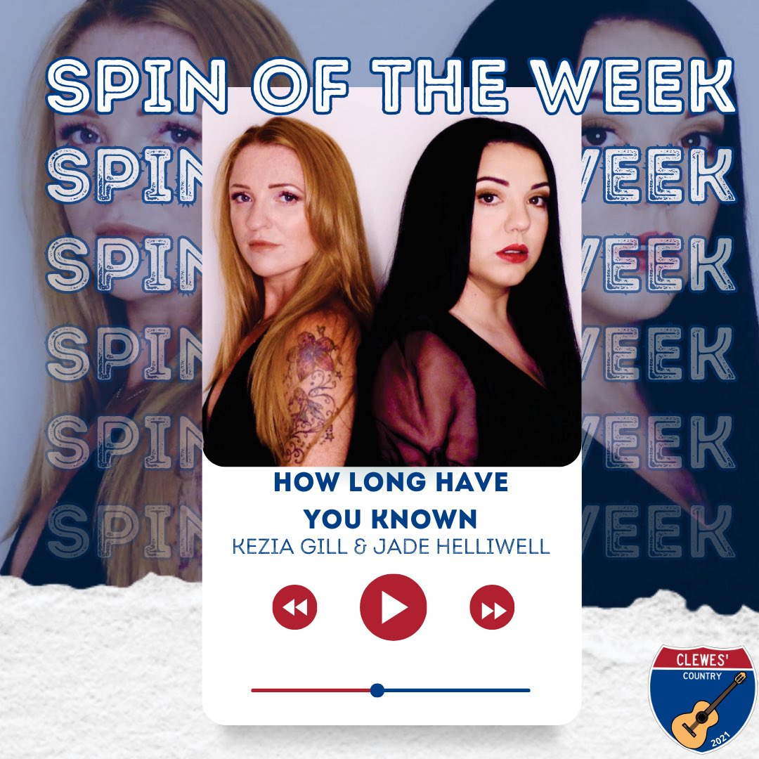 Clewes’ Country UK (@clewescountryuk) on Twitter photo 💿 𝙎𝙋𝙄𝙉 𝙊𝙁 𝙏𝙃𝙀 𝙒𝙀𝙀𝙆 💿
This week’s Spin Of The Week comes a mind blowing duet between the UK’s <a href="/Keziagillmusic/">Kezia Gill</a> & <a href="/jadehelliwell2/">Jade Helliwell</a> 😱
This one is called ‘How Long Have You Known’! ⌚️
Listen to the playlist 👇
spoti.fi/3uvjqW0 💿 𝙎𝙋𝙄𝙉 𝙊𝙁 𝙏𝙃𝙀 𝙒𝙀𝙀𝙆 💿
This week’s Spin Of The Week comes a mind blowing duet between the UK’s <a href="/Keziagillmusic/">Kezia Gill</a> & <a href="/jadehelliwell2/">Jade Helliwell</a> 😱
This one is called ‘How Long Have You Known’! ⌚️
Listen to the playlist 👇
spoti.fi/3uvjqW0