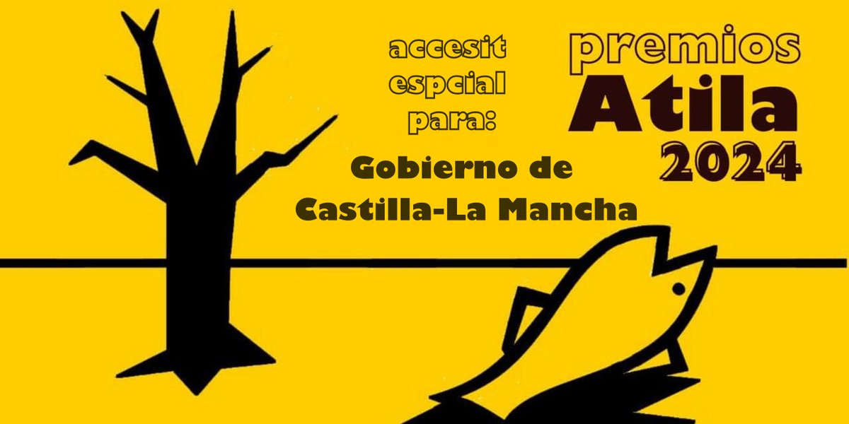 Premiamos al gobierno de Page, lo resumimos en 4 twits 1/4: 
Apuesta desmedida por el incremento del regadío. Promoción de la caza, incluso en caminos, la apuesta por las macrogranjas, el biometano y la importación de residuos; o por la promoción de macroproyectos insostenibles.