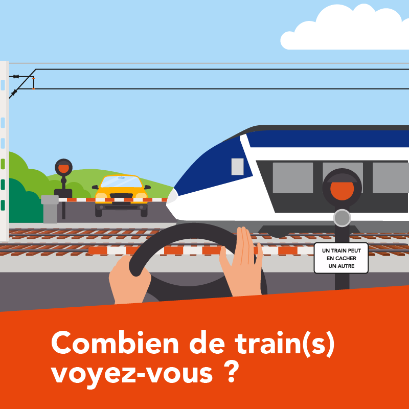 SNCFReseau's tweet photo. 🚦 Aujourd'hui, c'est la Journée internationale de sensibilisation aux #passagesaniveau !
L'occasion de vous sensibiliser aux trains croiseurs dont le risque est signalé par le panneau "Un train peut en cacher un autre". 

#RestonsVigilants

@ilcad