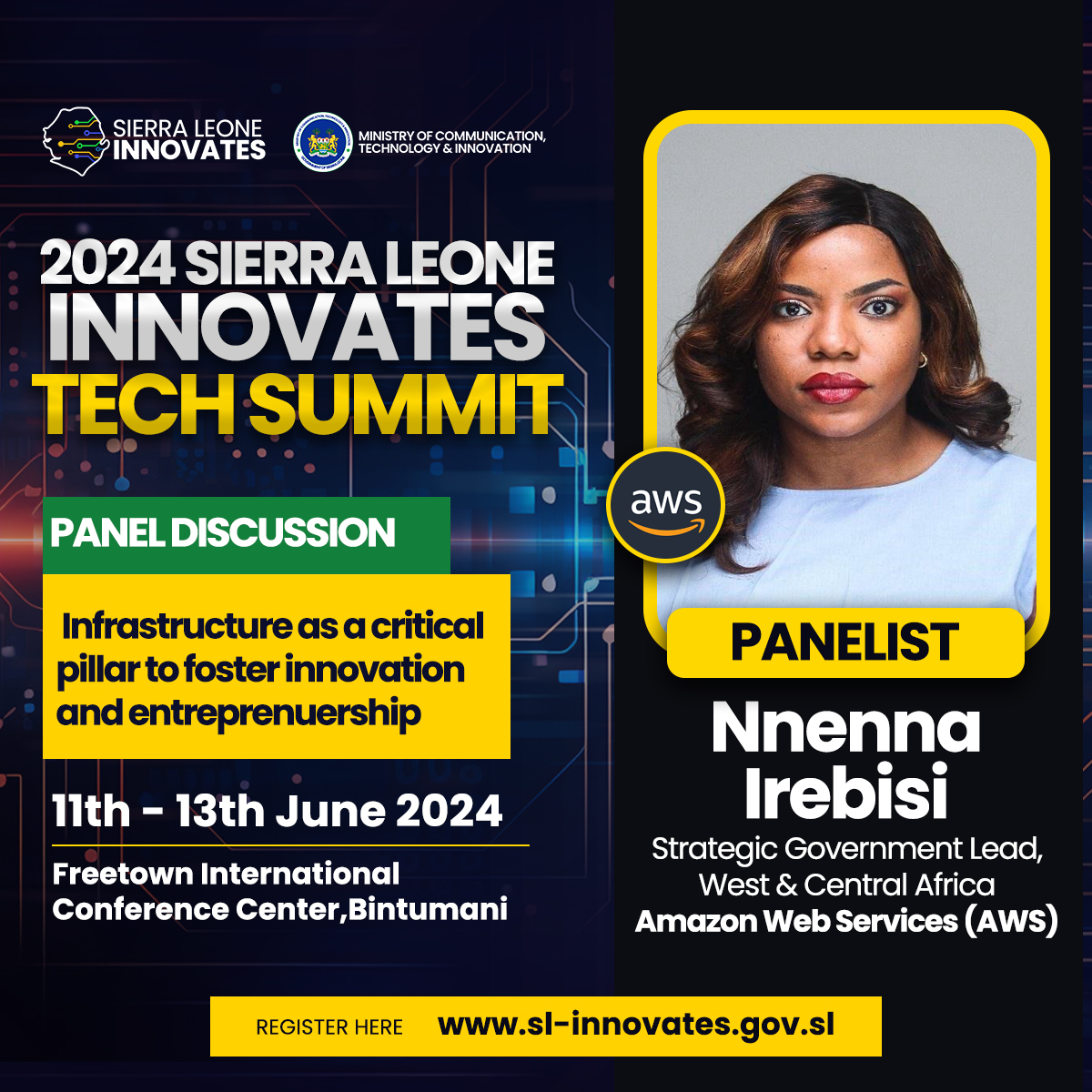 <a href="/nnennairebisi/">Nnenna Irebisi</a>  leads <a href="/awscloud/">Amazon Web Services</a>  government engagements in West Africa, driving digital transformation. With 16 years in consulting, data science, and finance, she focuses on innovation. Previously, she led data transformation at Refinitiv