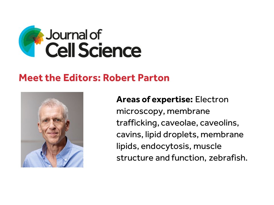 We recently welcomed Rob Parton (@LabParton) to the JCS team. With his broad areas of expertise, Rob will handle papers covering a variety of topics, including membrane trafficking, lipids and endocytosis. If you’d like to discuss a possible submission, please get in touch or