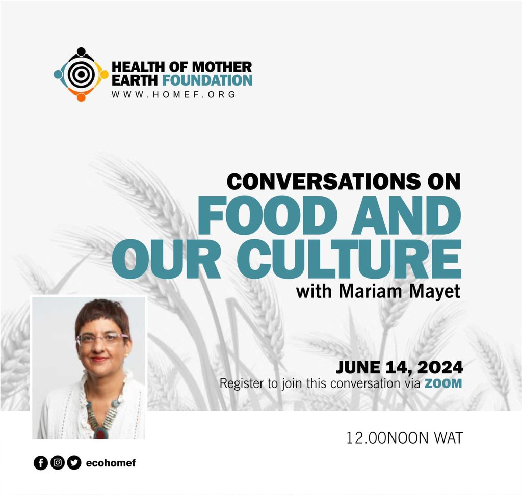NnimmoB's tweet photo. You should join this Conversation. It is about food. It is about culture. The threats are real.
We will have Mariam Mayet on this Conversation. It will be outstanding!
Register here — https://t.co/prnYihFUeP 

@EcoHomef @AfricanBiodiv https://t.co/szEv2ZxujF