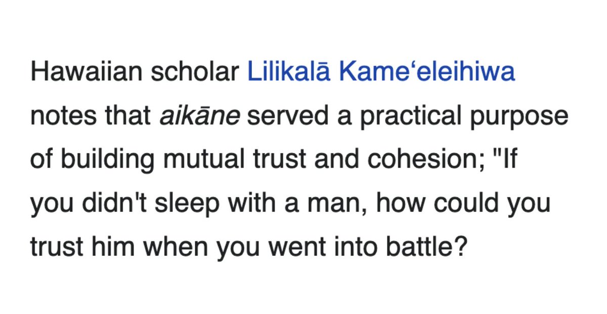 reading about homosexuality in precolonial Hawaii
