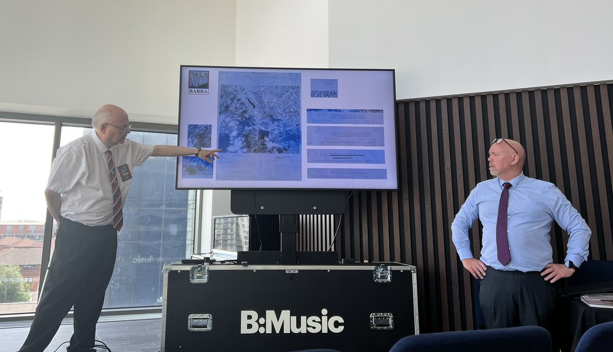 A pleasure to welcome Brian Wright &amp; <a href="/mattfelkin/">Matt Felkin</a> from The Birmingham Air Raid Remembrance Association to talk to #BISA2024 about WW2 Birmingham &amp; the forgotten Blitz.