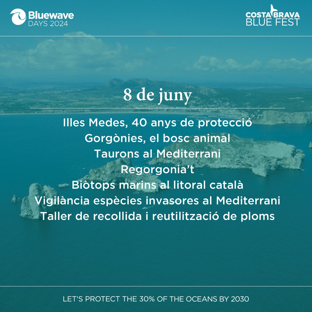 CostaBravaSub's tweet photo. 🐟 COSTA BRAVA BLUE FEST
Aquí teniu el calendari general amb totes les activitats que es faran del 7 al 14 de juny.

Si voleu informació més detallada, consulteu la nostra web https://t.co/MVhWHGDP1S

Us hi esperem! #costabravabluefest2024 https://t.co/Wz7zTEAcSM