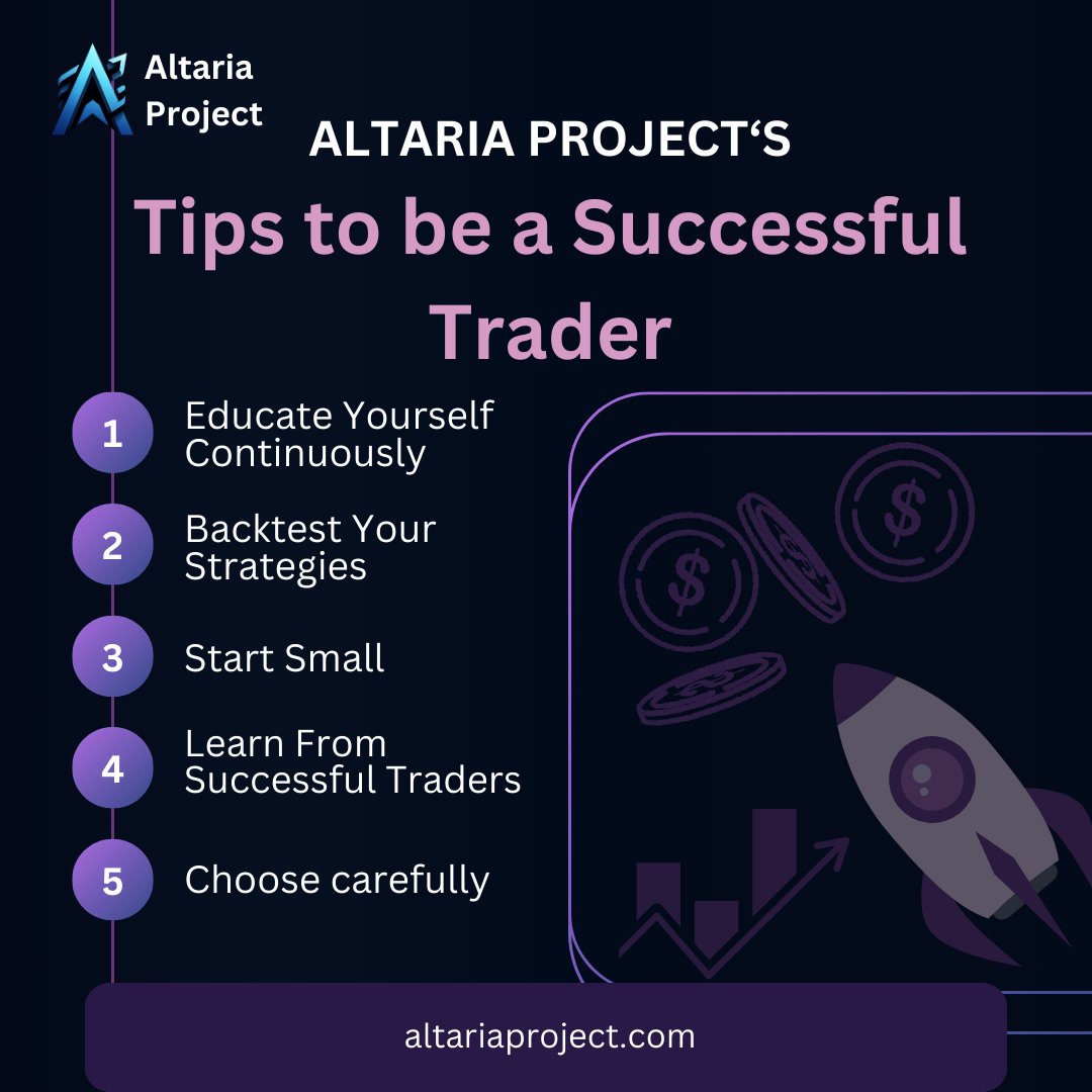 AltariaProject's tweet photo. ๐ก Tip of the Day: Be a Successful Trader!
What's your top trading tip? Share below! ๐
#AltariaTips #SuccessInTrading #TraderLife #successful #FinancialGoals #AltariaProject https://t.co/TyrCN5Wsum