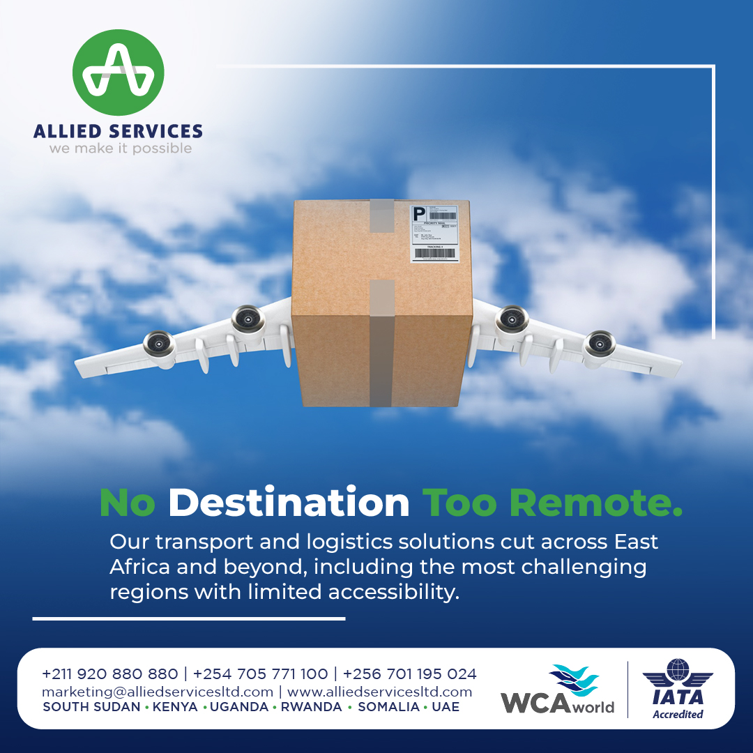 Allied_EAfrica's tweet photo. Our #Shipping services extends to remote locations in South Sudan and other areas with limited accessibility. We ensure your cargo reaches its destination securely.
Visit https://t.co/pB13A0Vxd1
#AlliedServices #WeMakeItPossible #Logistics #Transport #FreightForward #Cargo https://t.co/ruVMj0tAjO