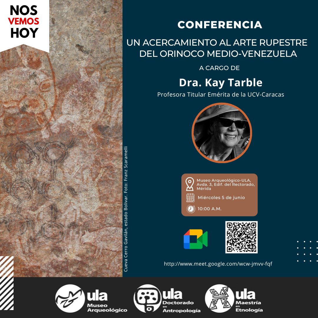 #05junio | Hoy tenemos un cita, nos encontramos en este foro sobre el Orinoco medio venezolano 
Aquí el enlace: meet.google.com/wcw-jmvv-fqf

#Mérida