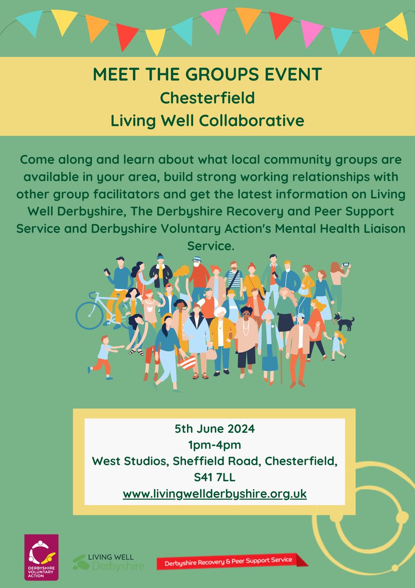 West Studios is proud to host ‘Meet The Groups’, an event by Living Well Collaborative.

Come along and learn about what local community groups are available in your area, build strong working relationships with other facilitators.

Today 1pm - 4pm

weststudios.co.uk/whatson/2024/6…