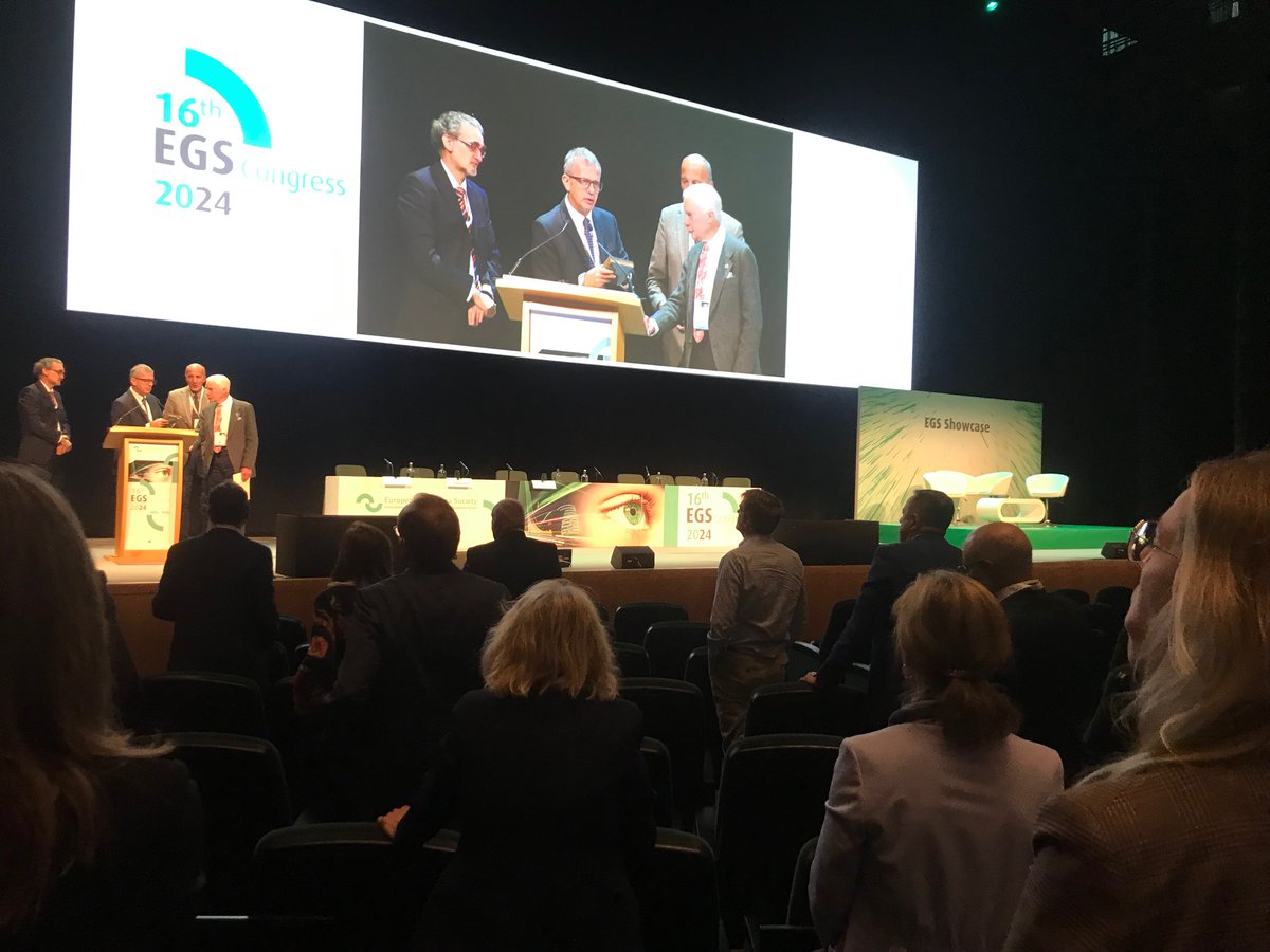 "The entity we ought to care for is not the IOP, not the visual field.. but the whole person..." #Ophthalmology legend George Spaeth, 92, giving the Jules François Lecture at this year's European Glaucoma Society Congress in Dublin, Ireland.
#EGS #EGSC #EGS2024