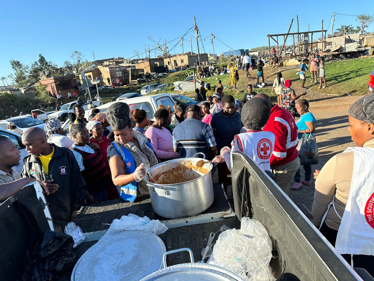 RedcrossSa's tweet image. This is whilst the KZN Provincial Response Team has been activated to address growing needs in Tongaat (eThekwini Metro), Stanger (Kwadukuza Local Municipality) and various areas under Jozini and Umlalazi Local Municipality following floods and heavy storms.