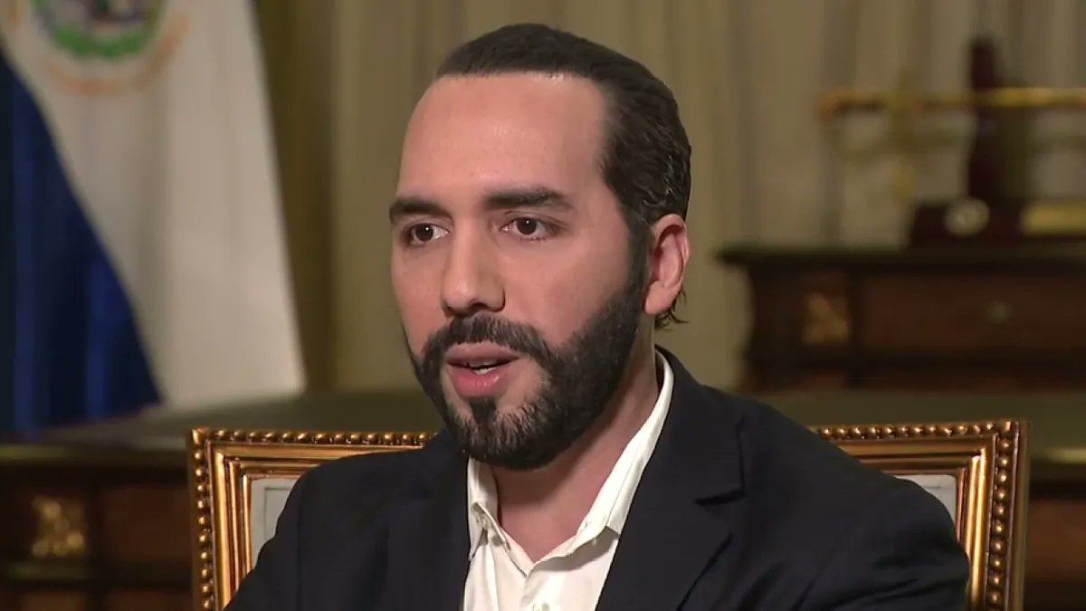 AiForward_'s tweet photo. US CABLE NEWS: 
President Bukele, how did you reduce crime so much and so quickly?

BUKELE: We put the criminals in jail. 

INTERVIEWER: 😵‍💫