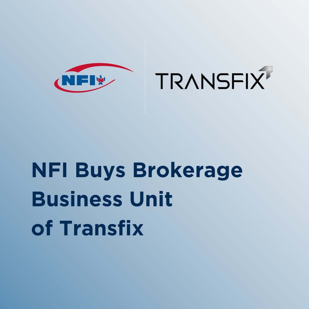 NFIindustries's tweet image. NFI and @transfixIO are proud to announce that NFI has acquired Transfix’s freight brokerage operations. Transfix is pivoting its core business to become a SaaS and data solutions provider, with NFI as its first third-party customer. Read more: nfiindustries.com/about-nfi/news…