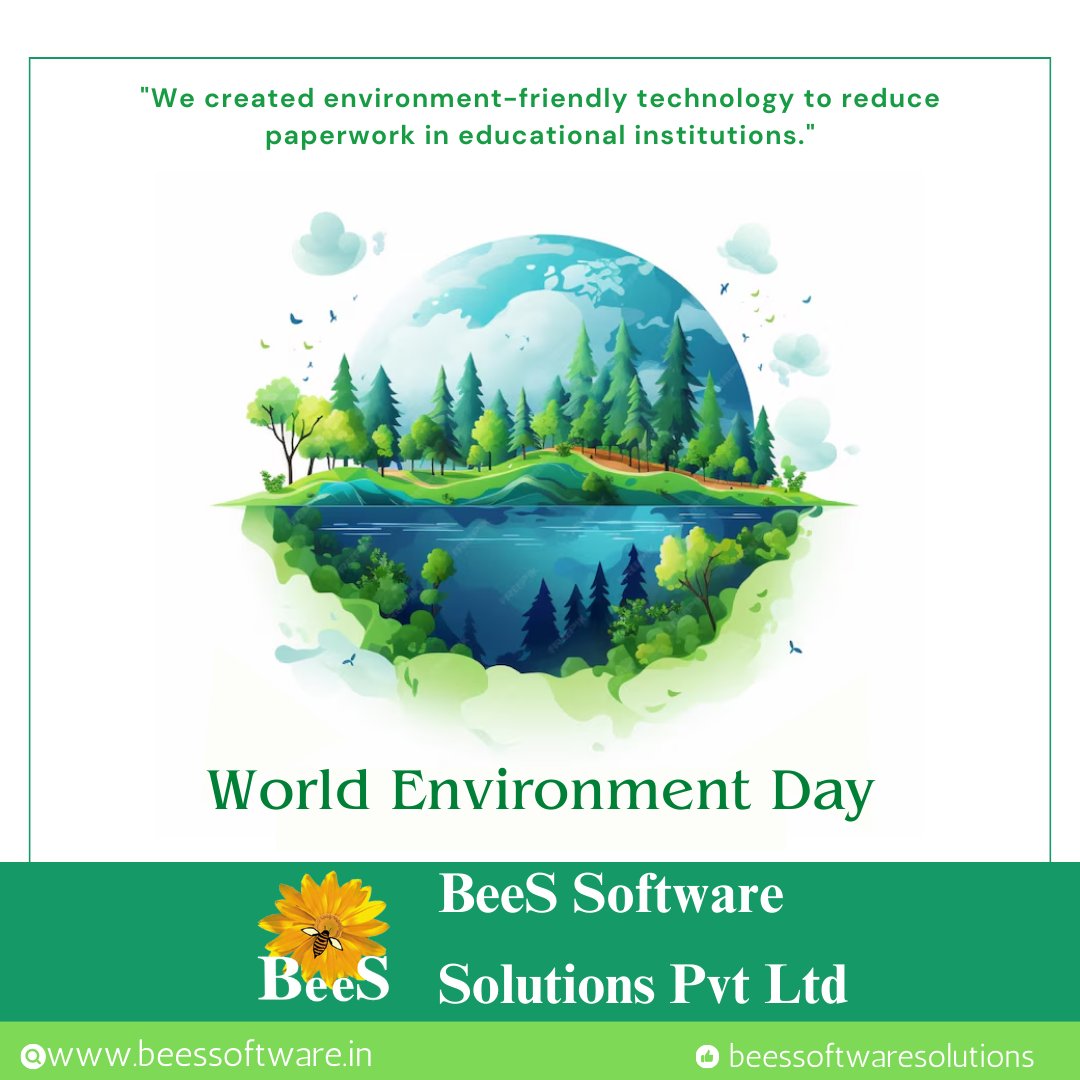 bees_ltd's tweet image. &quot;We created environment-friendly technology to reduce paperwork in educational institutions.&quot;

#WorldEnvironmentDay
#WorldEnvironmentDay2024 #BeesExaminationSoftware #DigitalExams #EdTech #AutonomousColleges #SecureAssessments #StudentSuccess #InnovativeLearning #beesapp