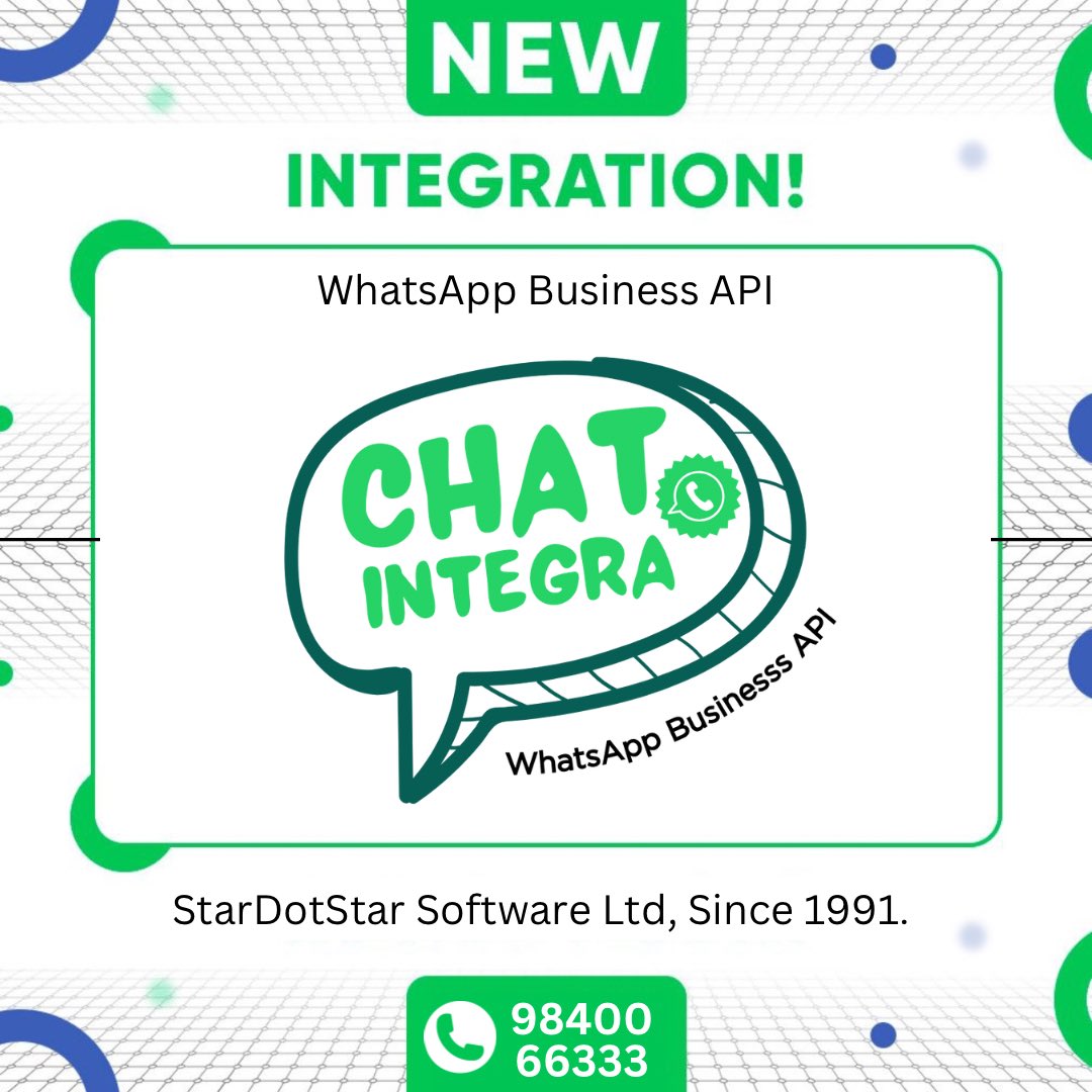 Chat-Integra : Smartest WhatsApp Engagement Suite for WhatsApp Broadcasting,&amp; Automated WhatsApp Notifications.   Leverage WhatsApp and scale your business 10x today.  Sales, Marketing and Customer Support from a single WhatsApp number. Prioritise growth strategies with WhatsApp