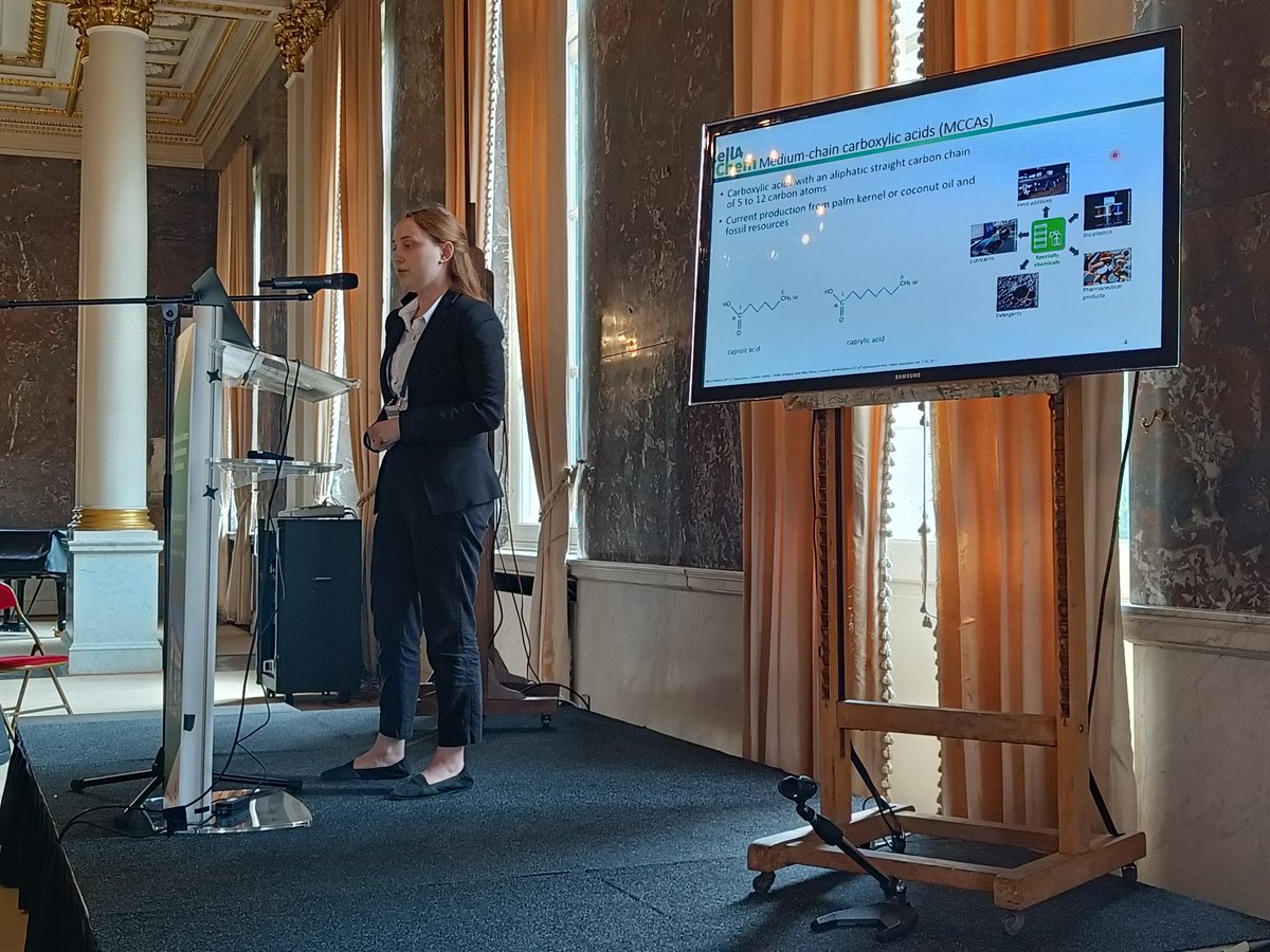 Want to know more about the anaerobic fermentation for the production of medium chain carboxylic acids from straw? Come listen to Cristina Schäfer at #RRB2024!
