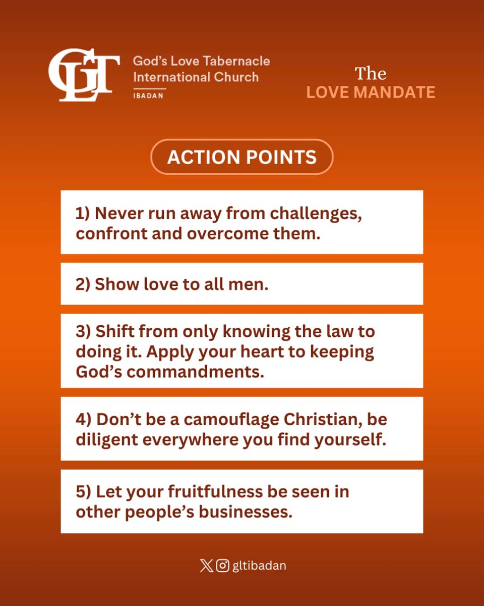 gltibadan's tweet image. #Actionpoints
#Sundaysermon
#GltIbadan
#GltChurch