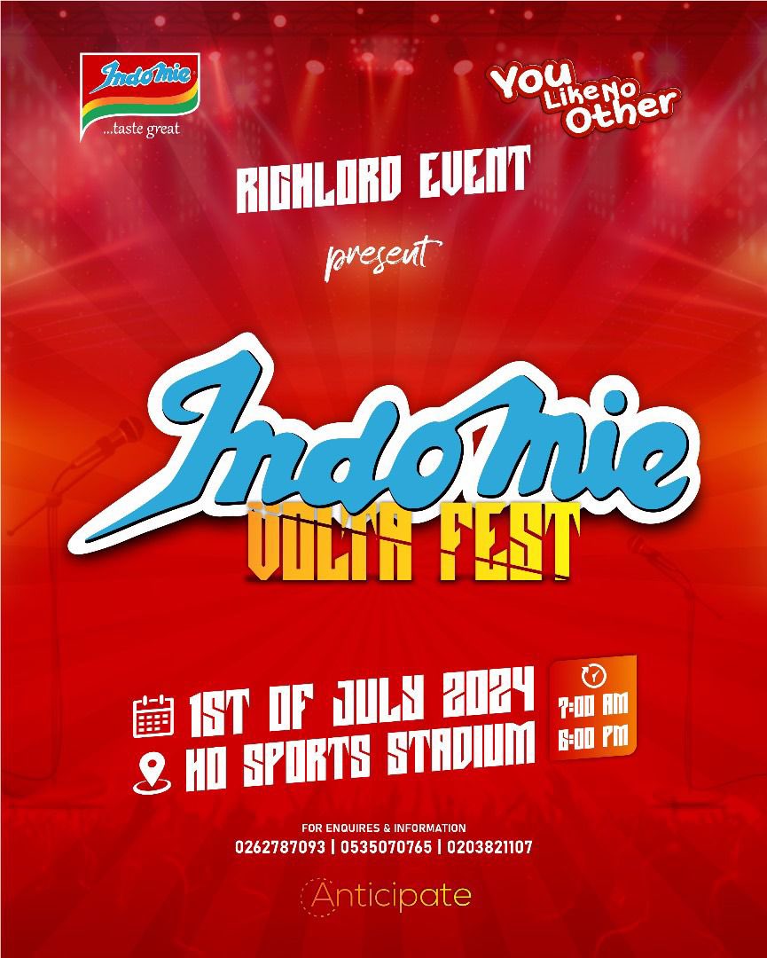 dzasublackgod's tweet photo. Get Ready For This Big One From #Richlordevents Sponsored By @IndomieGhana 
For More Inquiries, Contact The Numbers On The Flyer Or Send A Direct Message Here.
#festivals #eventsgh #events #indomiegh #indomie #IndomieNoodles #ghana #volta #savivamusic #blackpromos https://t.co/PVMN9ILHdw