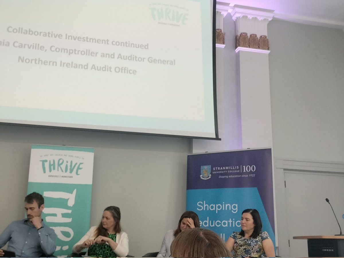 ChelleH66's tweet photo. Interesting panel discussion from @THRiVENabbey partners on collaborative investment. Cooperation,co- design, implementation & demonstrating shared outcomes. #collaboratingforimpact https://t.co/aGsjyft0AW