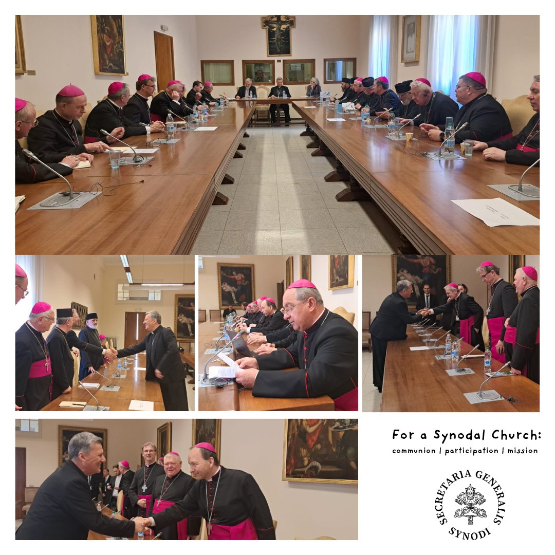 This morning <a href="/GrechMario/">Card. Mario Grech</a> together with <a href="/SrNatB/">Sr Nathalie Becquart, xmcj</a>, <a href="/LMarinOSA/">Luis Marín de San Martín</a> &amp; <a href="/giacocosta/">Giacomo Costa</a> welcomed the bishops of #Slovakia #Slovenska <a href="/TKKBS/">TK KBS</a>  at the @synod_va on the occasion of their #adlimina visit.
<a href="/BArcidieceza/">BA arcidiecéza</a> <a href="/NRDieceza/">Nitrianska diecéza</a> <a href="/DiecezaZilina/">Žilinská diecéza</a> <a href="/nasadieceza/">Naša Žilinská diecéza</a> <a href="/icommunio/">Institut Communio</a> <a href="/SlovakiaHolySee/">Slovak Embassy to Holy See and SMOM</a> 
<a href="/VaticanNews/">Vatican News</a>