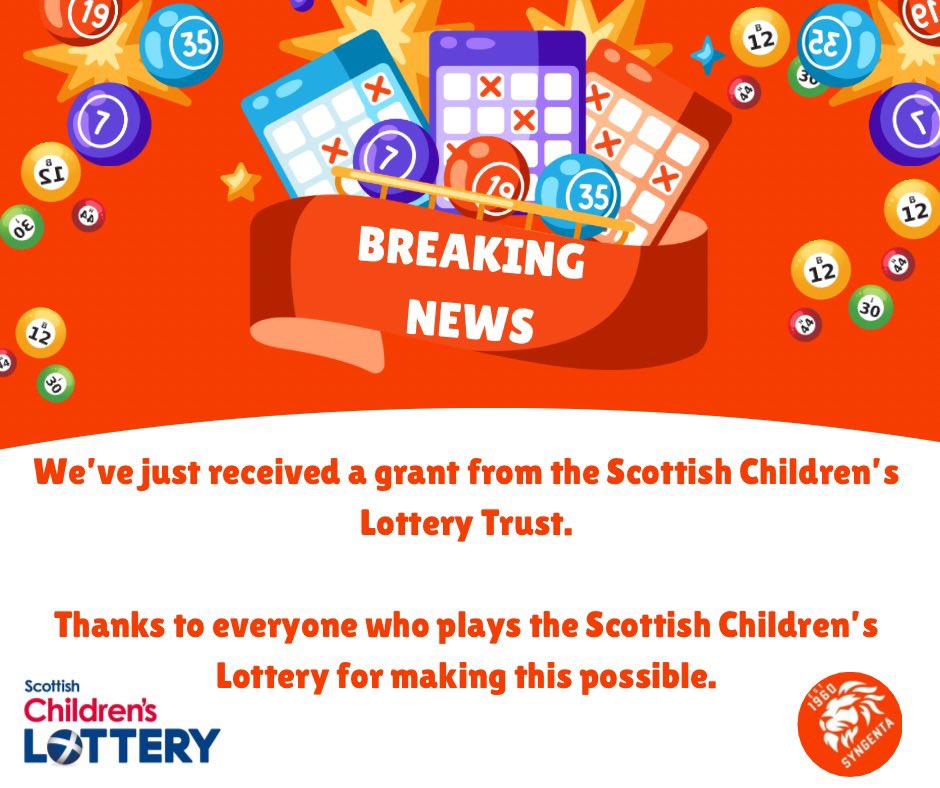 We are delighted to let you know that we have received a grant from the <a href="/SC_LotteryTrust/">Scottish Children's Lottery Trust</a> 

The funding received will go towards the sustainability of our Bowhouse Primary 'Footfall through Football' sessions.

#whatarethechances