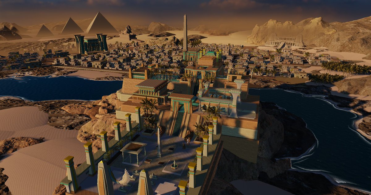 LYNDIANA_BUILD's tweet photo. #3dxchat #3dxbuilders #room #3build
Each god has a temple in the Egyptian complex. The Osiris&Isis couple the royal bedroom, Horus the princely bedroom, Hathor the temple of pleasures, Anubis the purification baths, Bastet the gardens and Seth the temple of abuse. https://t.co/KpvEBDfBa7