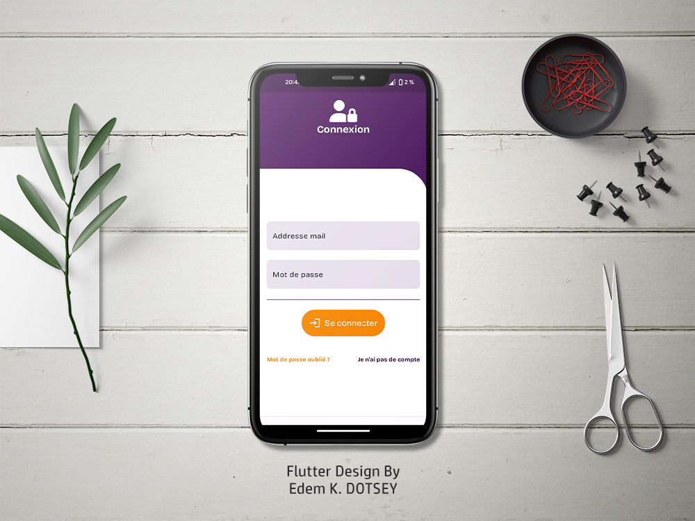 EdemKED's tweet photo. #Login page #design using #Flutter. https://t.co/IEGkNNlros