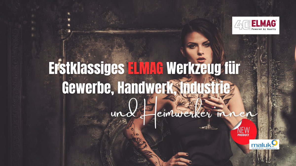 malukGmbH's tweet photo. 🤩NEU bei maluk 👉 Werkzeuge, Maschinen und Geräte vom Spitzenhersteller „ELMAG“. Perfekt für Profis und Heimwerker*innen! https://t.co/mJpdxxdeRn

#werkzeug #dashandwerk #werkstatt #doityourself #woman #newproduct #onlineshop #ordernow #like #bestcompany #maluk #team #elmag https://t.co/gtf1Le7PVt