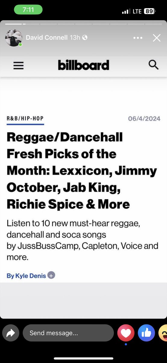 Jab king featured on an article on the billboard! #JabDid #GrenadaDid 🇬🇩💯