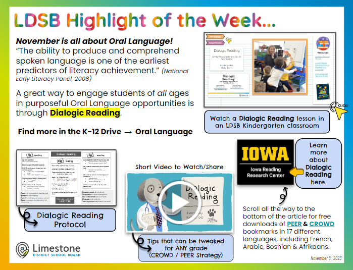 Erika Chesnick (@litlearningldsb) on Twitter photo Morning, <a href="/LimestoneDSB/">Limestone District School Board</a> peeps. DYK that every week we release an 'LDSB Highlight of the Week' with information, links & resources to help with your everyday teaching and learning? It's sent to administrators every Monday, and you can also find all highlights in the K-12 Drive. Morning, <a href="/LimestoneDSB/">Limestone District School Board</a> peeps. DYK that every week we release an 'LDSB Highlight of the Week' with information, links & resources to help with your everyday teaching and learning? It's sent to administrators every Monday, and you can also find all highlights in the K-12 Drive.