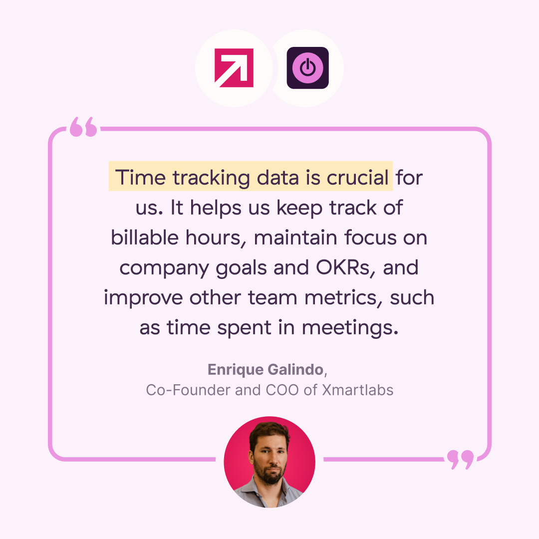 6x team growth rate. 100% time tracking adoption. Stronger client relationships. <a href="/xmartlabs/">Xmartlabs</a> has done it all with Toggl Track. Read the software agency's success story: hubs.ly/Q02zDf-g0

#growth #remotework #worklifebalance