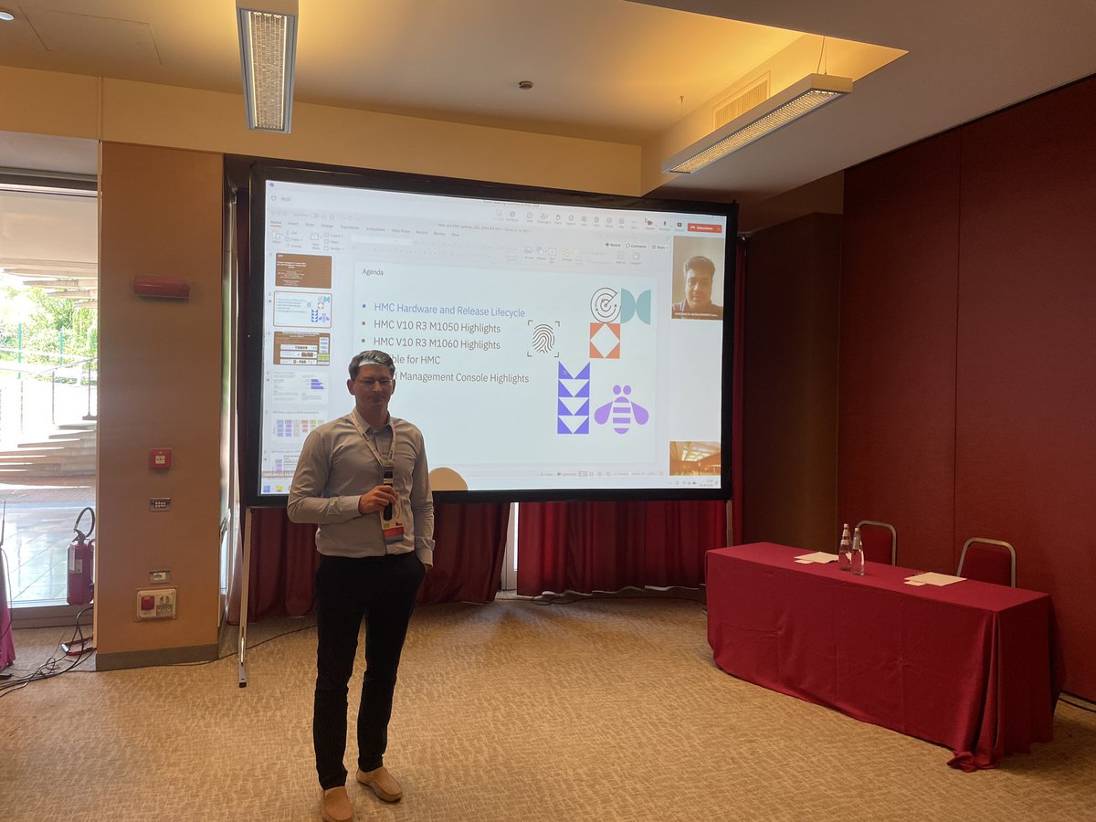 I had pleasure to run #HMC session with #IBM development leader. Unfortunately Harry couldn’t be with us in #Milan but he supported the session thru the  online meeting. #CECEU2024