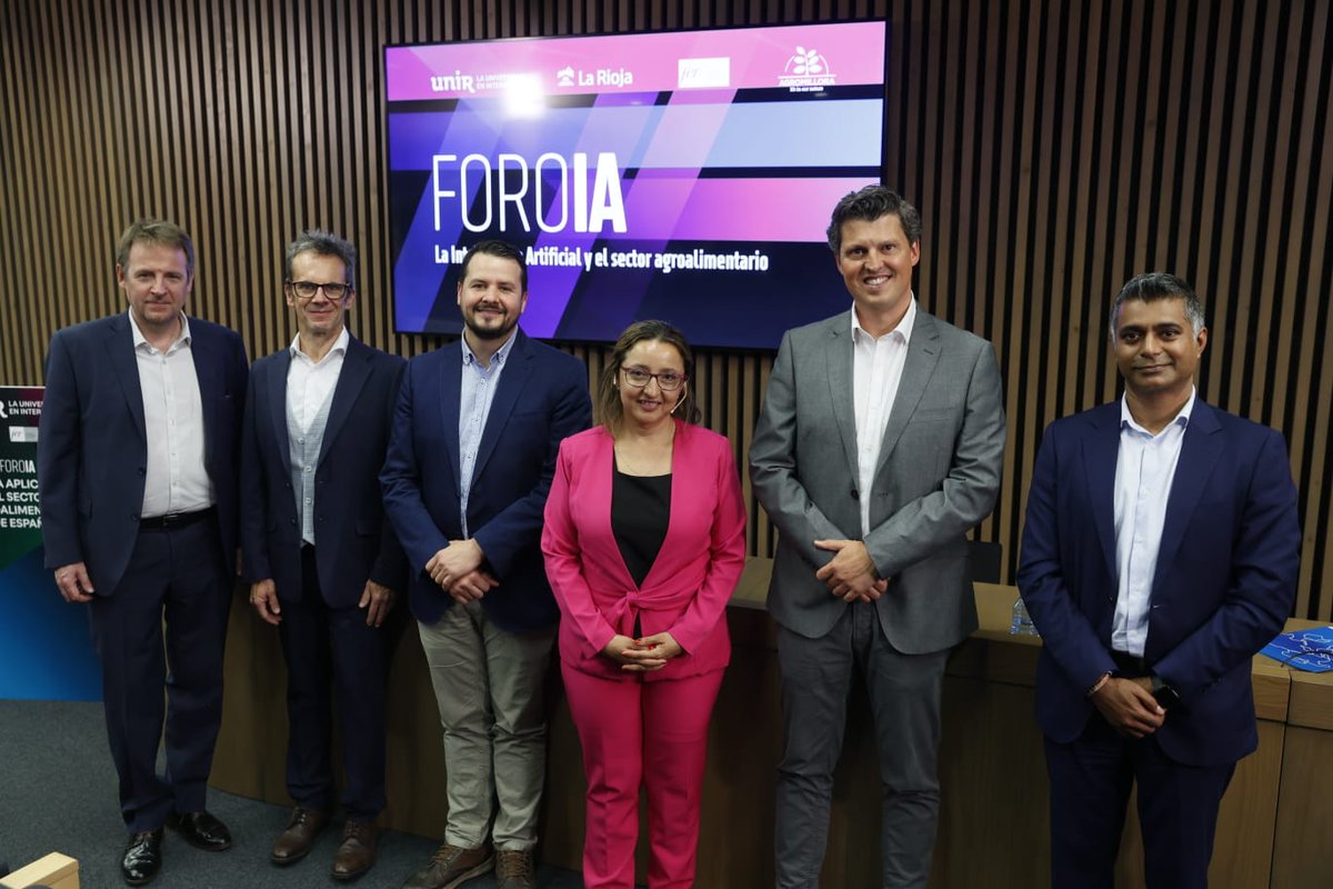 🏁 ¡Finaliza #ForoIA 'La #IA aplicada al sector agroalimentario de España', organizado por #UNIR, en colaboración con <a href="/lariojaorg/">Gobierno de La Rioja</a>, <a href="/empresa_rioja/">FER</a> y <a href="/Agromillora/">Pirates AgroMillora$</a>!

Gracias a todos los ponentes por sus interesantes intervenciones, Sejal Ravji (<a href="/Cardumencapital/">Cardumen Capital</a>), Xiomara Patricia