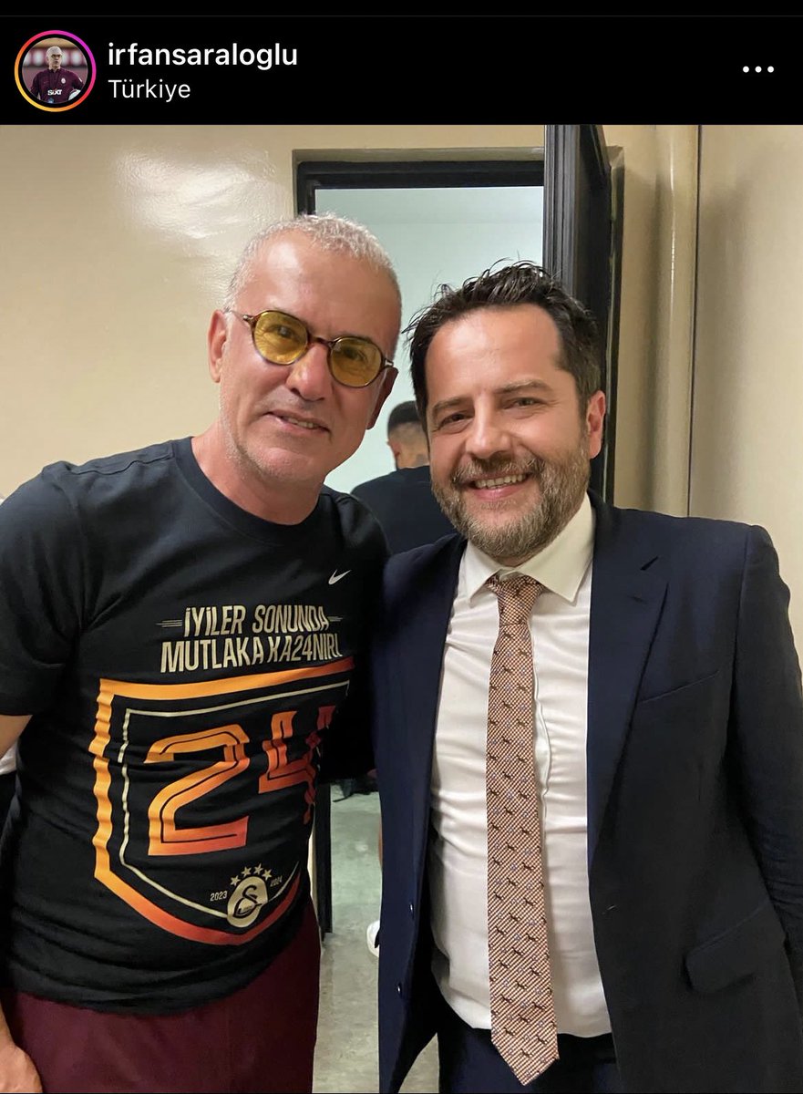 İrfan Saraloğlu: "Her şey için teşekkürler."
