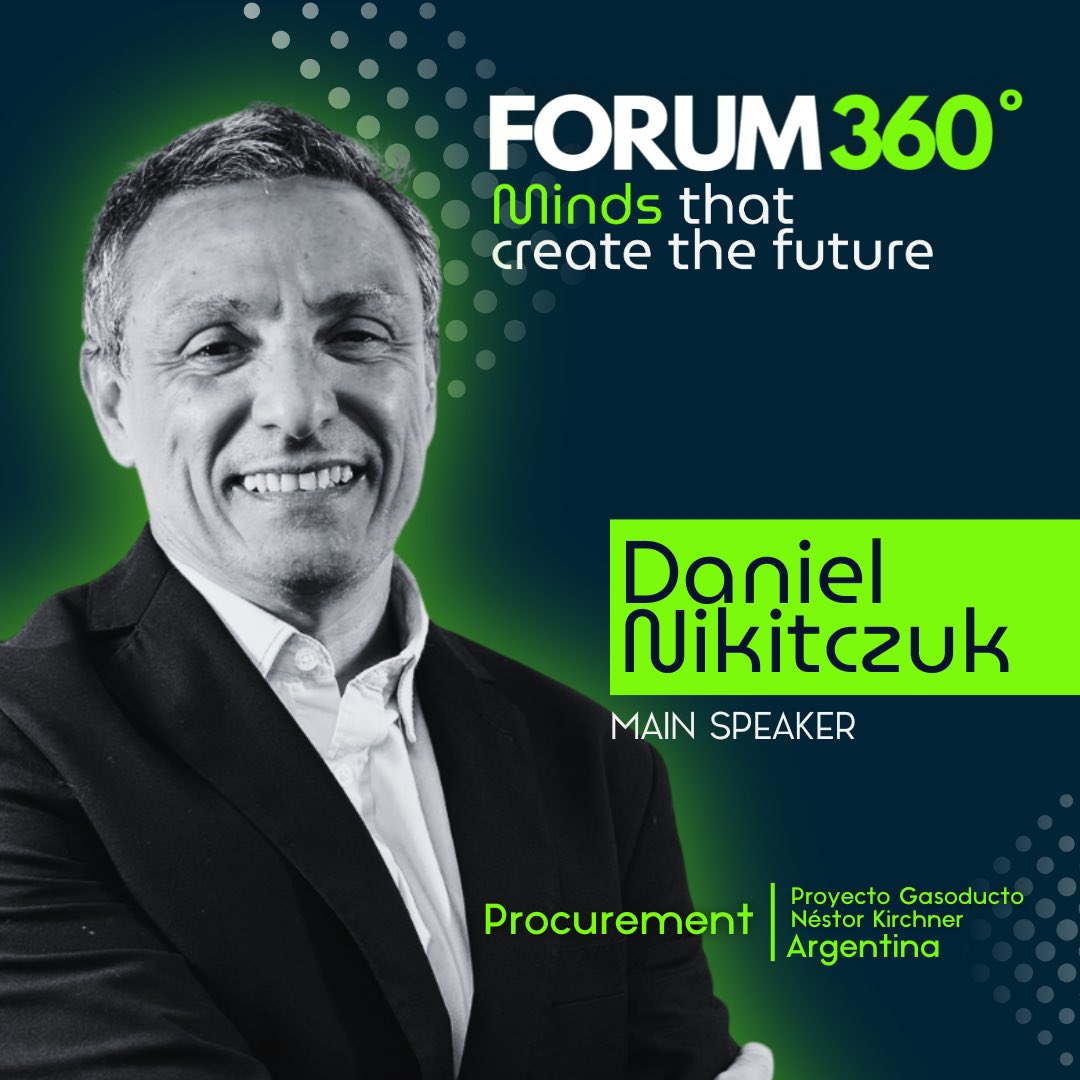 Minds that create the future 🧠

Autoabastecimiento energético, matriz limpia, desarrollo regional y posicionamiento en el mercado de gas natural. GPNK, segundo proyecto gasífero más grande del mundo, impulsa la energía de Argentina.

Forum 360 se complace en presentar a Daniel