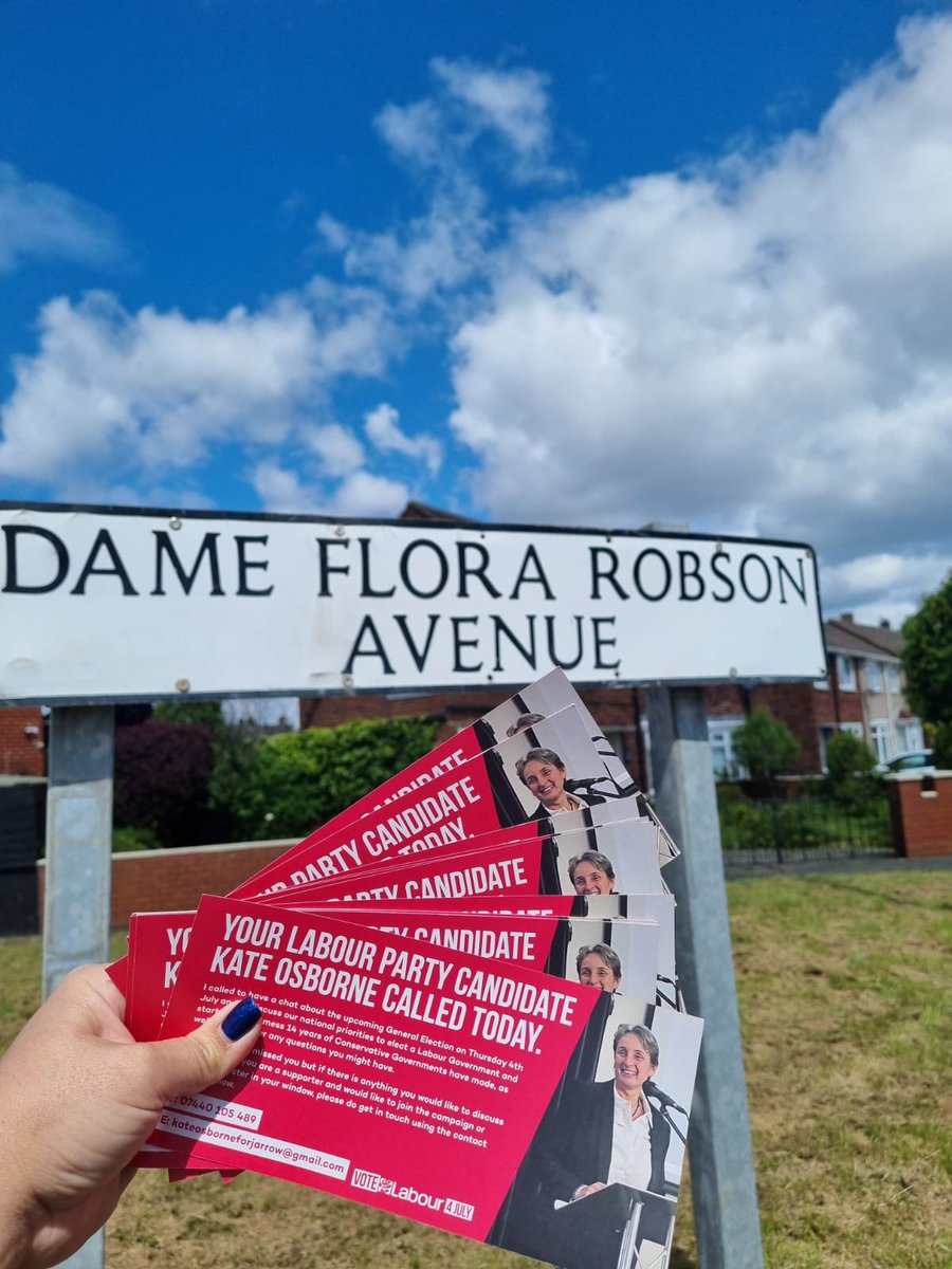 Great to be out and about leafleting in Bede today! The sun is back and shining ☀️ Use the link below if you want to get involved and join in the fun! 🌹 kate-osborne.co.uk