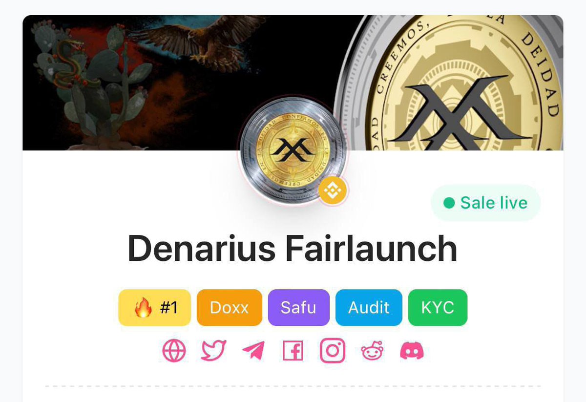 Flokiinuwhales's tweet photo. MEXICAN DOLLAR COIN MXD FAIRLAUNCH IS LIVE / 50 BNB SOFTCAP FILLED IN 6 MINUTES AND 98 BNB HAS BEEN RAISED SO FAR

The Mexican Dollar coin (MXD) also referred to as Mexican Denarius represents a groundbreaking advancement in Mexico’s digital financial landscape, marking a historic transition from the Mexican peso to a digital era with the potential to be recognized as an official national digital currency. Imagine being among early investors that will be holding a country's Digital currency. This will definitely be an ALTCoin if team and top officials behind it implement the plans. 

50 BNB Softcap was reached less than 10 minutes of the start of the Fairlaunch.

Mexican Dollar also known as Mexican Denarius MXD is pre-listed on CMC
https://t.co/KWkGnaGZzX

✅Low Tax 5/5
✅No Private Sales/
✅SAFU Project & Based Team/
✅Trending on CMC, Dextool, Dexview,Moontok & others/
✅Binance Listing In View
✅100+ Influncers Booked/
✅Aggressive Global & Chinese Marketing/
✅ Spanish Marketing
✅Press Release Publication on 300+ News Websites/
✅Regular Video AMA

Fairlaunch Information 

Fairlaunch starts: 3rd June, 2024
Fairlaunch Ends: 7th June 2024

⚪️Fair-launch link: https://t.co/i8GXG315Ie

✅ KYC ✅ Audit ✅ SAFU ✅DOXX

📌Socials : 
Tg: https://t.co/ho5Cjyl4vh
Website: https://t.co/ECBEdYYxMT
Twitter: https://t.co/tiPulrLX0t
Insta: https://t.co/jgqvoQHPoL
Discord: https://t.co/Gmk8DPPIdb
Whitepaper: https://t.co/YHdc787FAF
